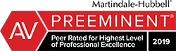Peer rated for highest level of professional excellence